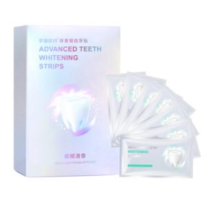 Coconut-scented whitening enzyme teeth whitening strips